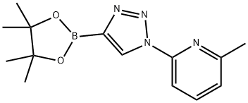 2-methyl-6-(4-(4,4,5,5-tetramethyl-1,3,2-dioxaborolan-2-yl)-1H-1,2,3-triazol-1-yl)pyridine Structure