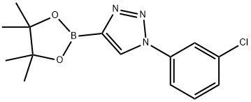 1-(3-chlorophenyl)-4-(4,4,5,5-tetramethyl-1,3,2-dioxaborolan-2-yl)-1H-1,2,3-triazole Structure