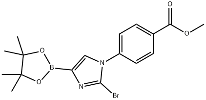 methyl 4-(2-bromo-4-(4,4,5,5-tetramethyl-1,3,2-dioxaborolan-2-yl)-1H-imidazol-1-yl)benzoate|methyl 4-(2-bromo-4-(4,4,5,5-tetramethyl-1,3,2-dioxaborolan-2-yl)-1H-imidazol-1-yl)benzoate