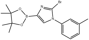 2-bromo-4-(4,4,5,5-tetramethyl-1,3,2-dioxaborolan-2-yl)-1-(m-tolyl)-1H-imidazole Structure