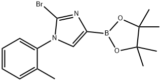 2-bromo-4-(4,4,5,5-tetramethyl-1,3,2-dioxaborolan-2-yl)-1-(o-tolyl)-1H-imidazole 化学構造式