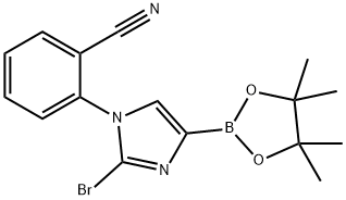 2256758-71-9 2-(2-bromo-4-(4,4,5,5-tetramethyl-1,3,2-dioxaborolan-2-yl)-1H-imidazol-1-yl)benzonitrile