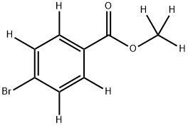 methyl-d3 4-bromobenzoate-2,3,5,6-d4 化学構造式