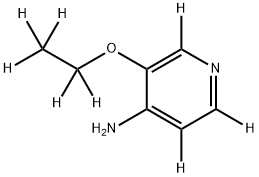 3-(ethoxy-d5)pyridin-2,5,6-d3-4-amine 结构式