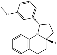 (1S,3aS)-1-(3-methoxyphenyl)-1,2,3,3a,4,5-hexahydropyrrolo[1,2-a]quinoline Structure