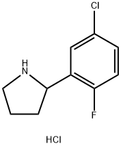 2-(5-CHLORO-2-FLUOROPHENYL)PYRROLIDINE HYDROCHLORIDE Structure