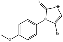 5-bromo-1-(4-methoxyphenyl)-1,3-dihydro-2H-imidazol-2-one Structure