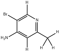 5-bromo-2-(methyl-d3)pyridin-3,6-d2-4-amine Struktur
