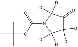 tert-butyl 3-oxopyrrolidine-1-carboxylate-2,2,4,4,5,5-d6 Structure