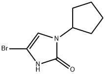 4-bromo-1-cyclopentyl-1,3-dihydro-2H-imidazol-2-one Structure