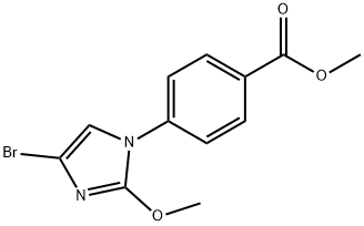 methyl 4-(4-bromo-2-methoxy-1H-imidazol-1-yl)benzoate Structure