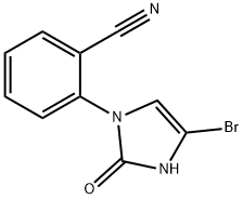 2-(4-bromo-2-oxo-2,3-dihydro-1H-imidazol-1-yl)benzonitrile,2294956-90-2,结构式