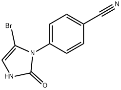4-(5-bromo-2-oxo-2,3-dihydro-1H-imidazol-1-yl)benzonitrile Structure