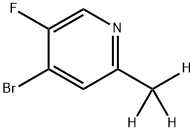 4-bromo-5-fluoro-2-(methyl-d3)pyridine Structure