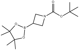 1-Azetidinecarboxylic acid, 3-(4,4,5,5-tetramethyl-1,3,2-dioxaborolan-2-yl)-, 1,1-dimethylethyl ester Struktur
