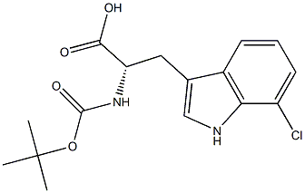 BOC-7-氯-L-色氨酸,2306826-87-7,结构式