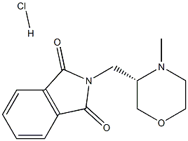 (S)-2-(4-Methyl-morpholin-3-ylmethyl)-isoindole-1,3-dione hydrochloride,2331211-54-0,结构式