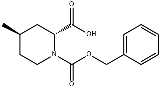 (2R,4R)-1-Cbz-4-methyl-piperidine-2-dicarboxylic acid Struktur