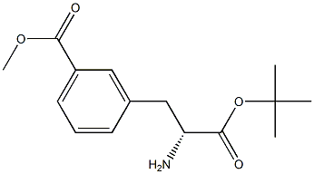 (R)-3-(2-Amino-2-tert-butoxycarbonyl-ethyl)-benzoic acid methyl ester Structure