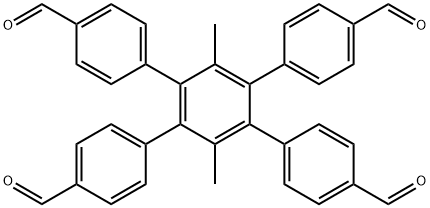 4',5'-bis(4-formylphenyl)-3',6'-dimethyl-[1,1':2',1''-terphenyl]-4,4''-dicarbaldehyde|4',5'-bis(4-formylphenyl)-3',6'-dimethyl-[1,1':2',1''-terphenyl]-4,4''-dicarbaldehyde