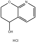 3,4-dihydro-2H-pyrano[2,3-b]pyridin-4-ol hydrochloride 结构式