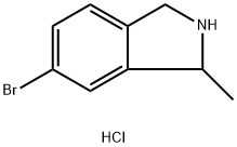 6-Bromo-1-methyl-2,3-dihydro-1H-isoindole hydrochloride 化学構造式