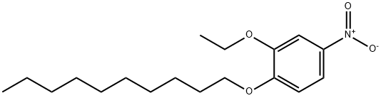 3-Ethoxy 4-n-decyloxy -nitrobenzene Struktur