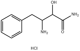 3-Amino-2-hydroxy-4-phenylbutanamide hydrochloride Struktur