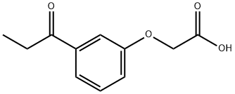 2-[3-(1-OXOPROPYL)PHENOXY]ACETIC ACID, 2476-71-3, 结构式