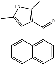 (2,5-dimethyl-1H-pyrrol-3-yl)(naphthalen-1-yl)methanone Struktur