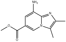 METHYL 8-AMINO-2,3-DIMETHYLIMIDAZO[1,2-A]PYRIDINE-6-CARBOXYLATE, 248919-96-2, 结构式