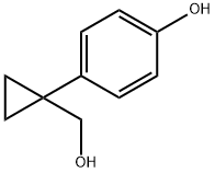 4-[1-(Hydroxymethyl)cyclopropyl]phenol Struktur