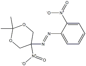 1-{5-nitro-2,2-dimethyl-1,3-dioxan-5-yl}-2-{2-nitrophenyl}diazene Structure