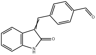 4-((2-Oxoindolin-3-ylidene)methyl)benzaldehyde Structure