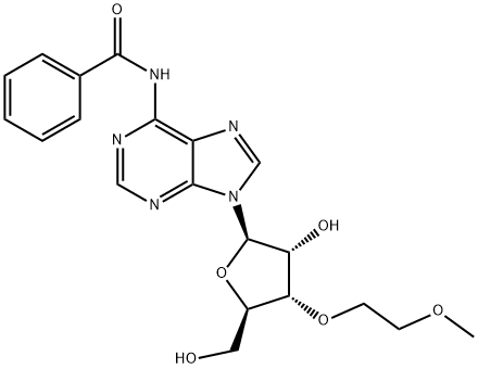 N6-Benzoyl-3'-O-(2-methoxyethyl)adenosine Struktur