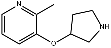 2-methyl-3-(pyrrolidin-3-yloxy)pyridine Struktur