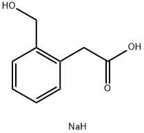 sodium 2-[2-(hydroxymethyl)phenyl]acetate Structure