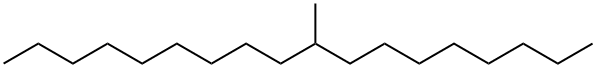 Octadecane, 9-methyl- 化学構造式