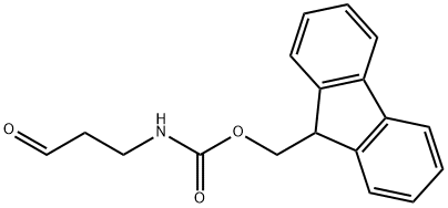 Carbamic acid, N-(3-oxopropyl)-, 9H-fluoren-9-ylmethyl ester 结构式