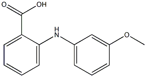 2-(3-メトキシアニリノ)安息香酸 化学構造式