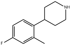 4-(4-氟-2-甲基苯基)哌啶,277295-96-2,结构式