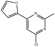 4-chloro-6-(3-furyl)-2-methylpyrimidine Structure