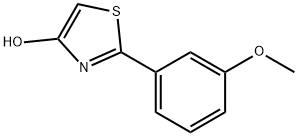 2-(3-Methoxyphenyl)-4-hydroxythiazole Struktur