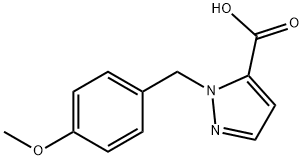 1-(4-METHOXYBENZYL)-1H-PYRAZOLE-5-CARBOXYLIC ACID,288083-61-4,结构式