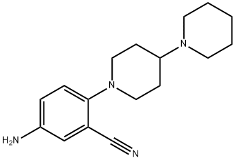 5-amino-2-(4-piperidinopiperidin-1-yl)benzonitrile Structure