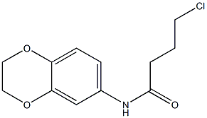 4-chloro-N-2,3-dihydro-1,4-benzodioxin-6-ylbutanamide Struktur