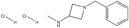 N-Methyl-1-(phenylmethyl)-3-azetidinamine dihydrochloride Struktur