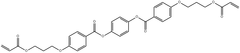 Hydroquinone bis[4-(3-Acryloyloxypropoxy)benzoate] 化学構造式