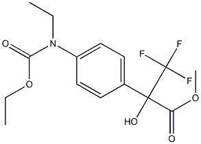 methyl 2-{4-[(ethoxycarbonyl)(ethyl)amino]phenyl}-3,3,3-trifluoro-2-hydroxypropanoate Structure