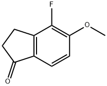 4-氟-5-甲氧基-1-茚满酮 结构式